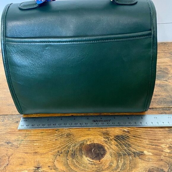 Coach Vintage Manor Leather Top Handle Satchel in Bottle Green #9977 - Picture 10 of 16